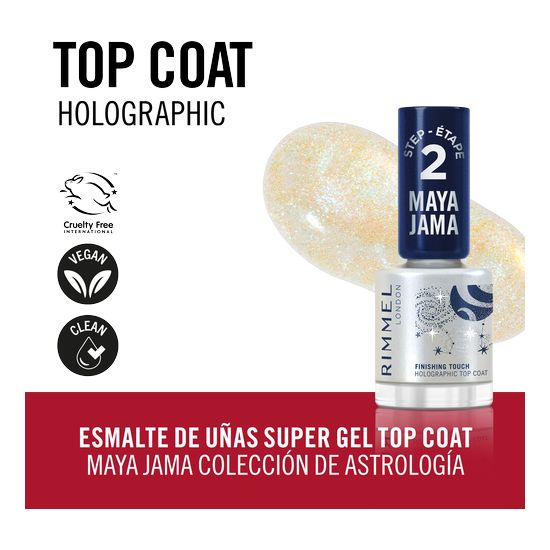 Maya Jama Top Coat Holographic Edición Limitada