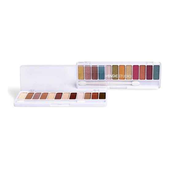 Colorful Matte vs Metal Eyeshadow Palet Set