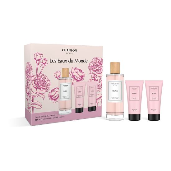 Les Eaux du Monde Rose Edt Estuche